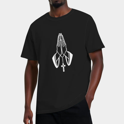 Praying Hands With A Cross T-Shirts