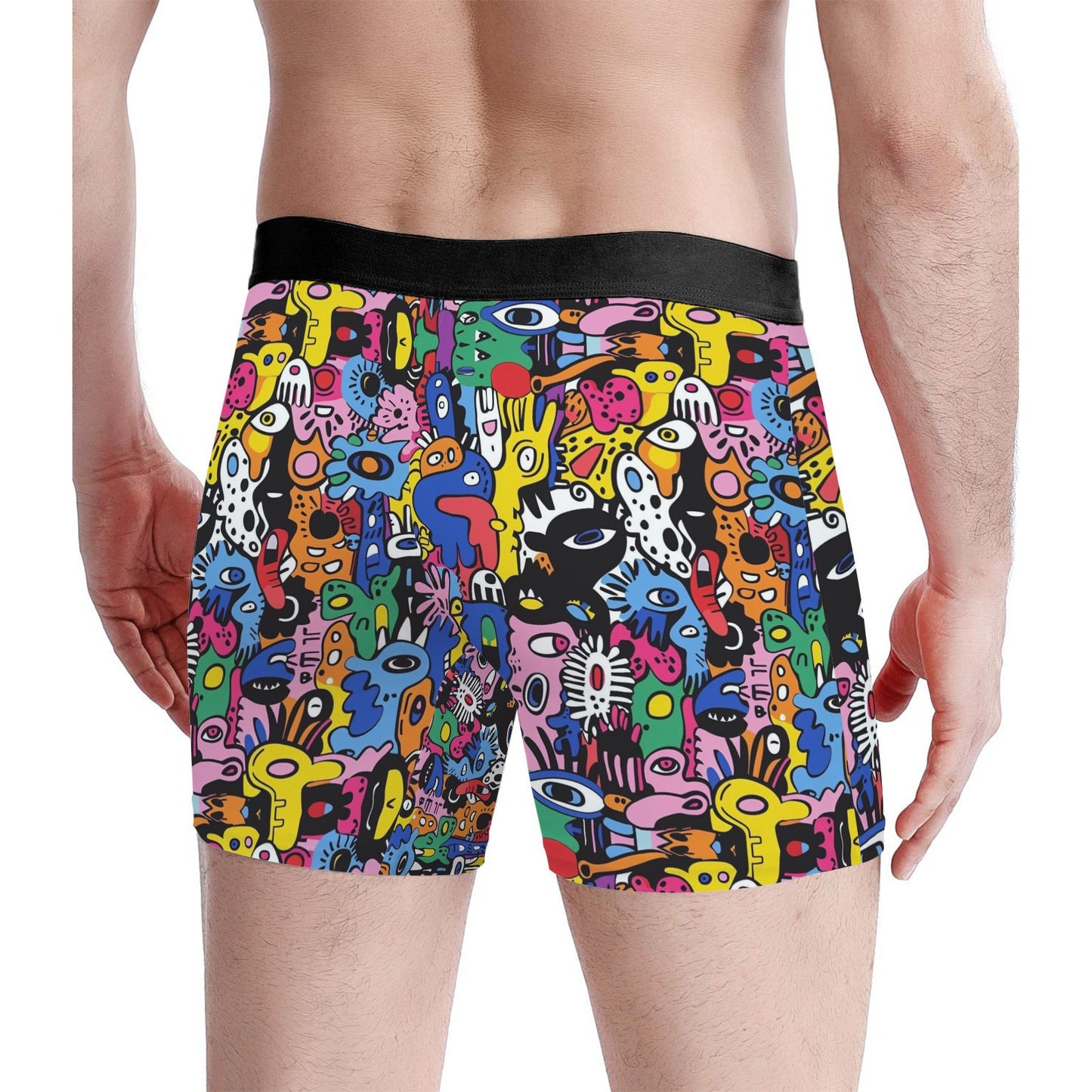 Custom Men's Underwear & Socks Set - Virus Design