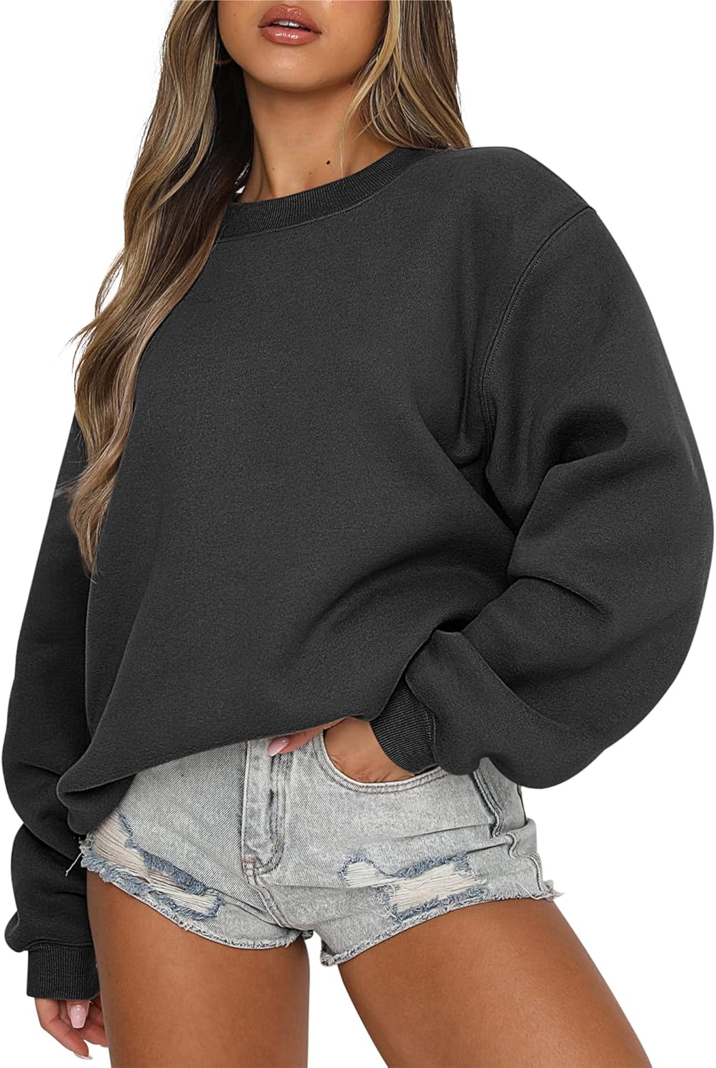 Womens Sweatshirts Crewneck Oversized Pullover Sweaters