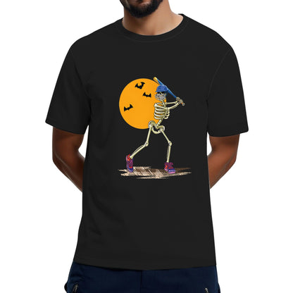 Baseball Skeleton Halloween Funny Baseball Players T-Shirt