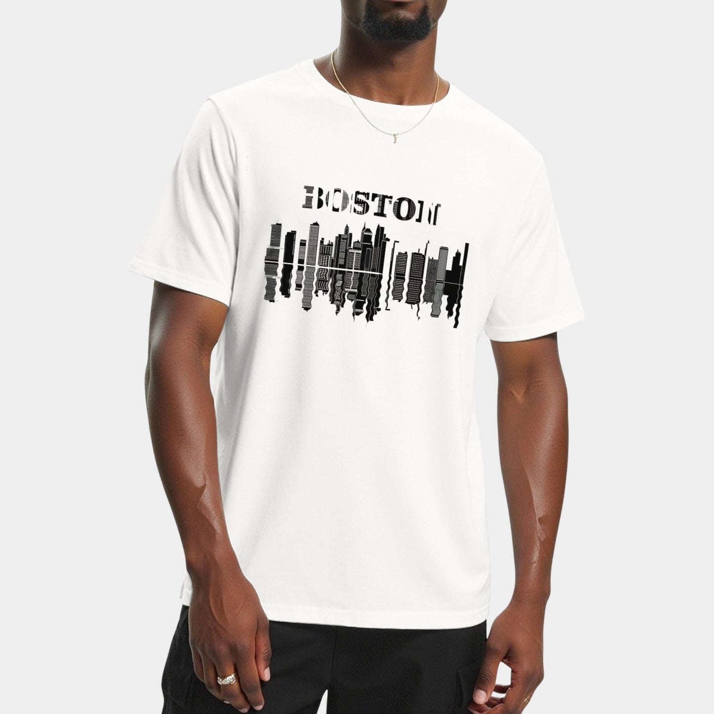 Boston Cityescape Baseball Fans T-Shirts