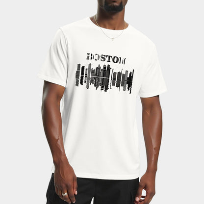 Boston Cityescape Baseball Fans T-Shirts