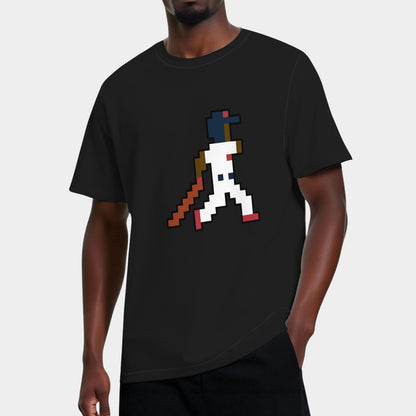 8-Bit Boston Retro Pixel Baseball Player T-Shirt