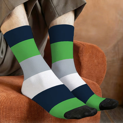 Seattle Football Style Socks – Personalized & Customizable