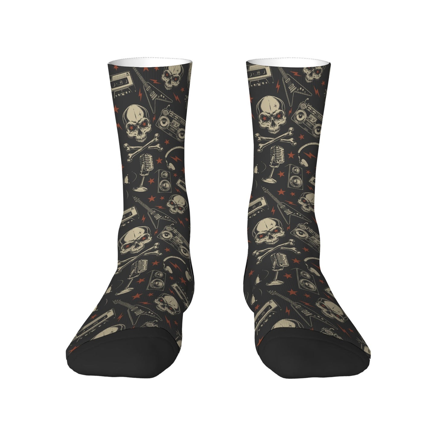 Custom Men's Underwear & Socks Set - Musical Skull