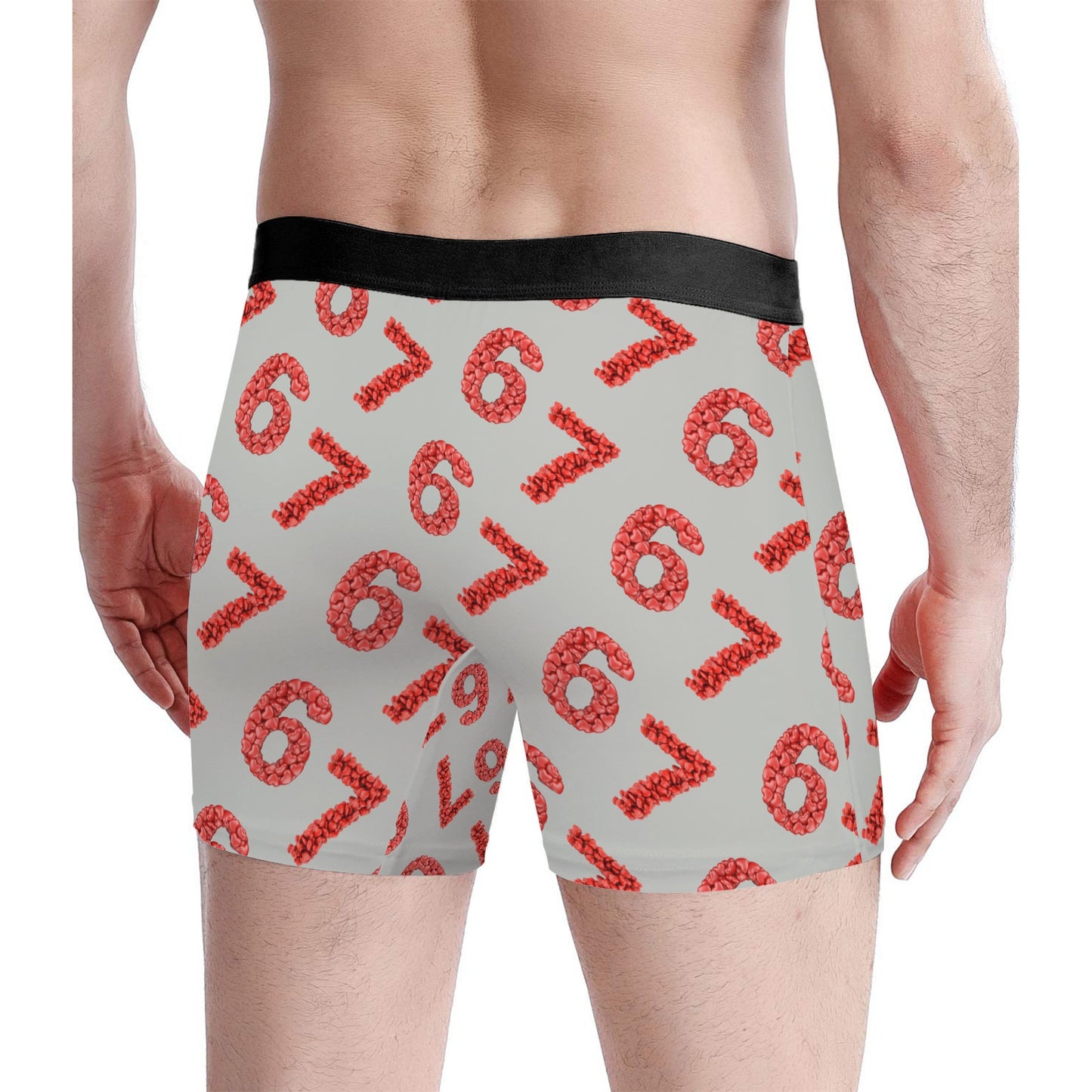 Custom Men's Underwear & Socks Set - Six Seven Heart Number