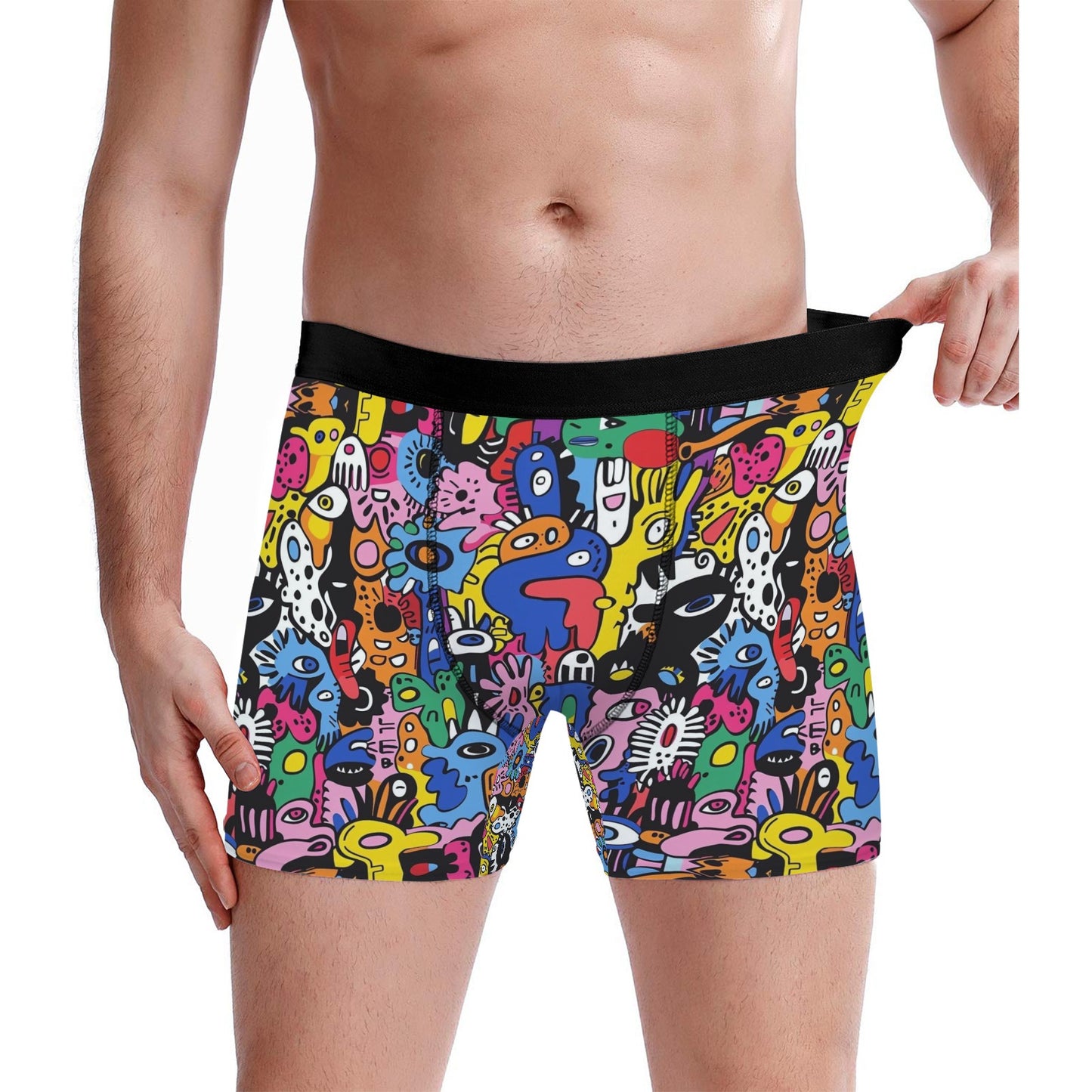 Custom Men's Underwear & Socks Set - Virus Design