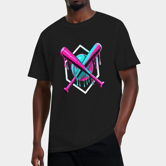 Baseball Drip Ice Cream Drip Baseball T-Shirt