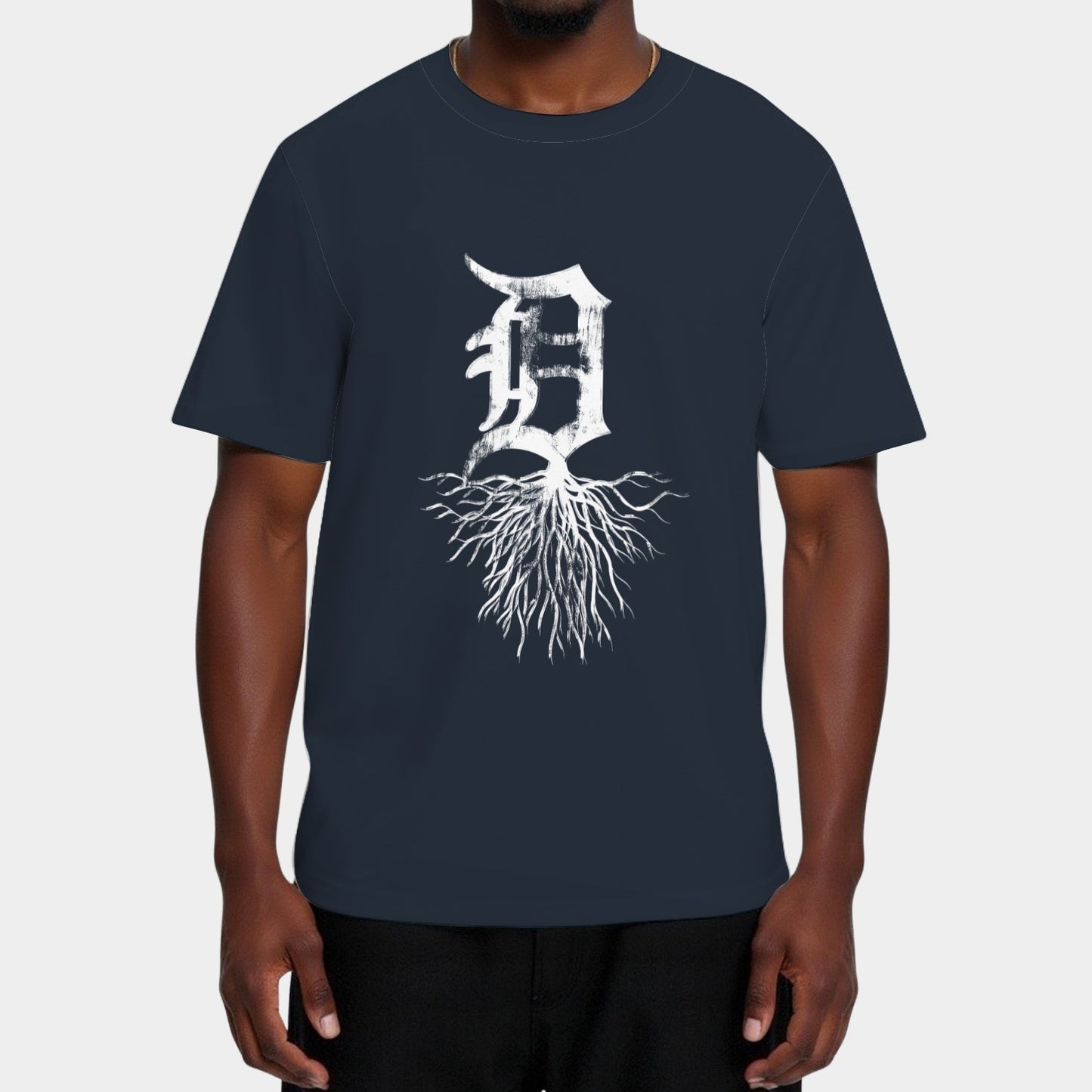 Detroit D Roots Michigan Born Rooted T-Shirt