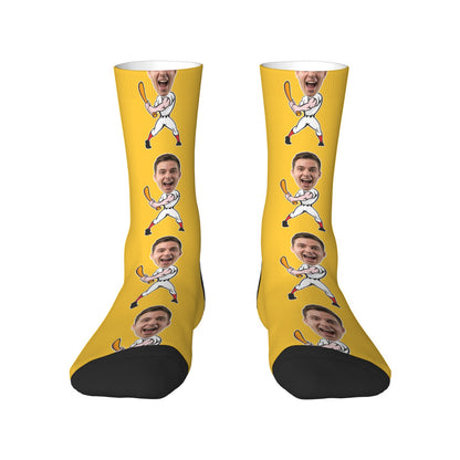 Custom Baseball Face Socks and Underwear for Him