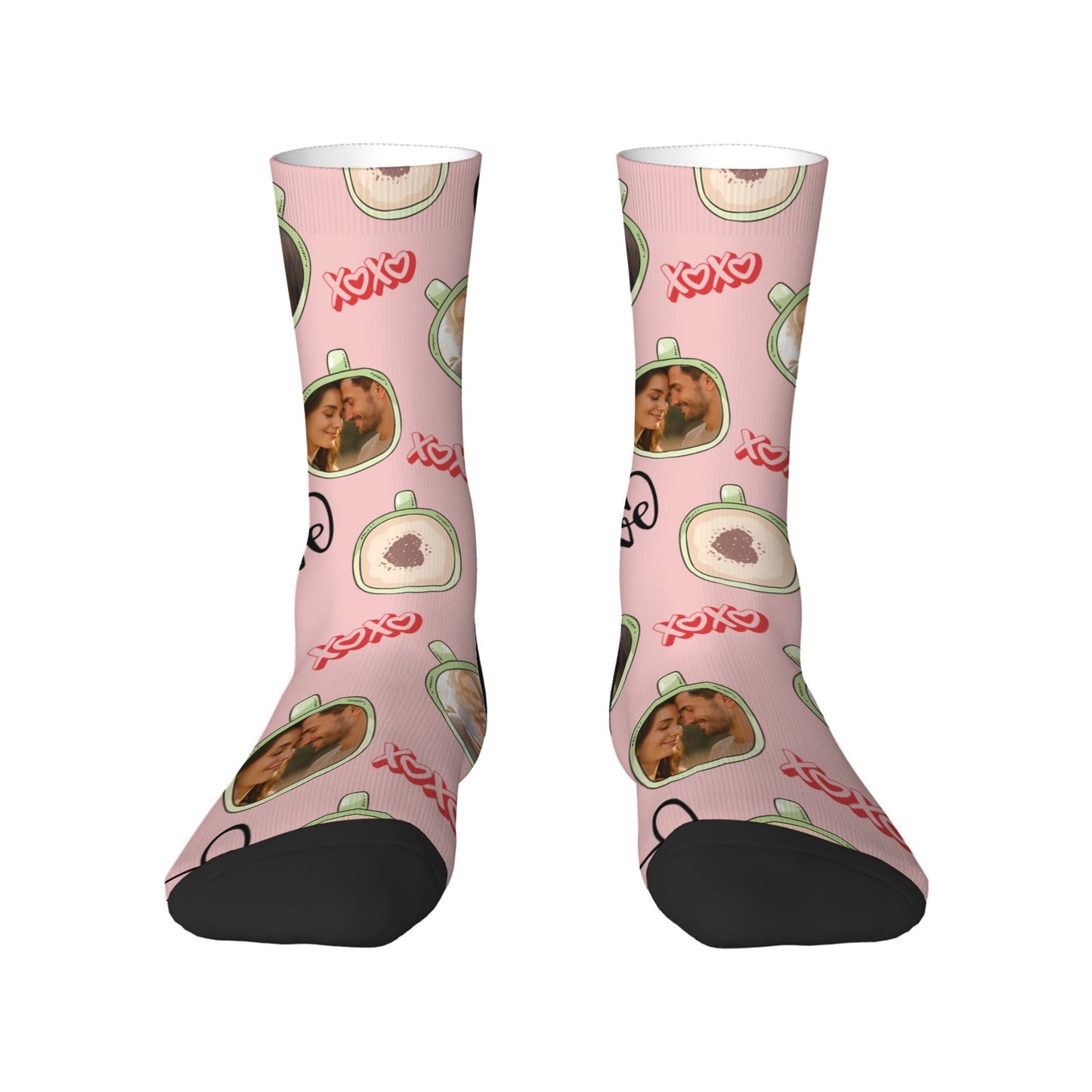Personalized Valentine's Day Couple Love Coffee Underwear Sock Sets