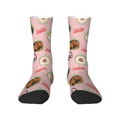 Personalized Valentine's Day Couple Love Coffee Underwear Sock Sets