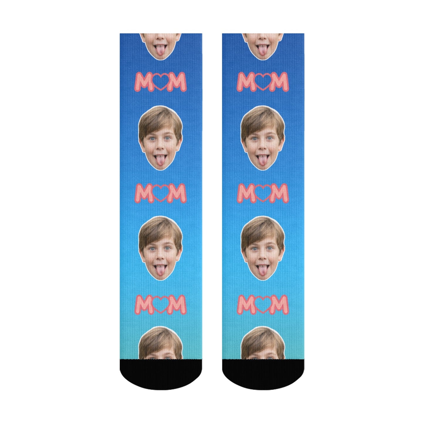 Custom Best Mom Gradient Sock