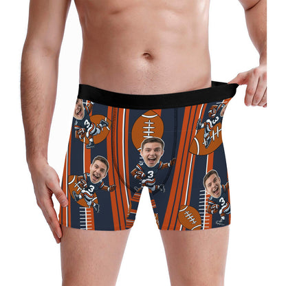 Custom Chicago Football Face Socks & Men’s Underwear Set