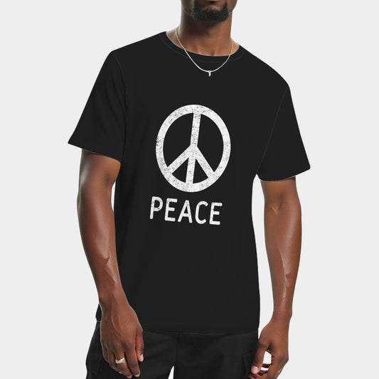 Peace Sign Anti War Vintage Retro Casual T-Shirts
