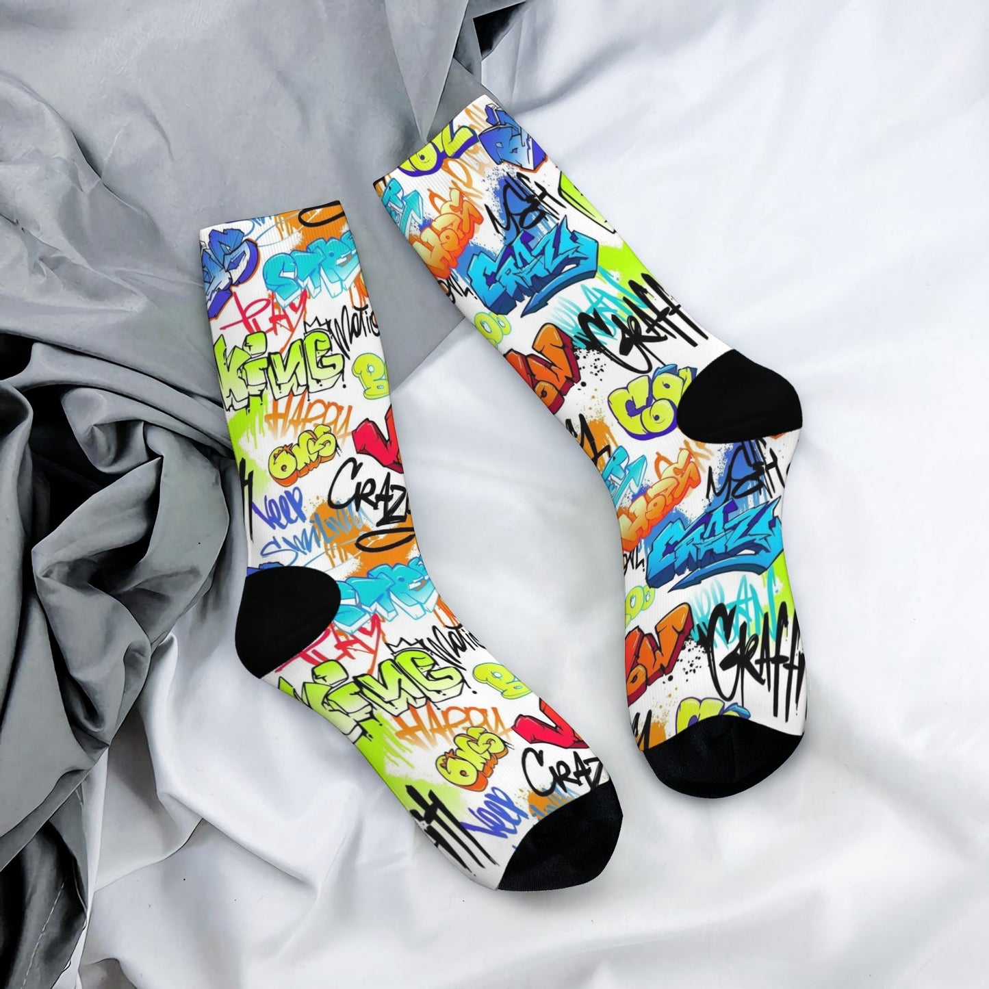 Custom Men's Underwear & Socks Set - Crazy Cool Graffiti