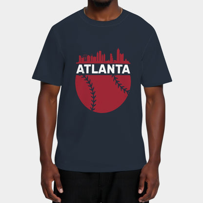 Atlanta Baseball Vintage Minimalist Retro Baseball Lover T-Shirt