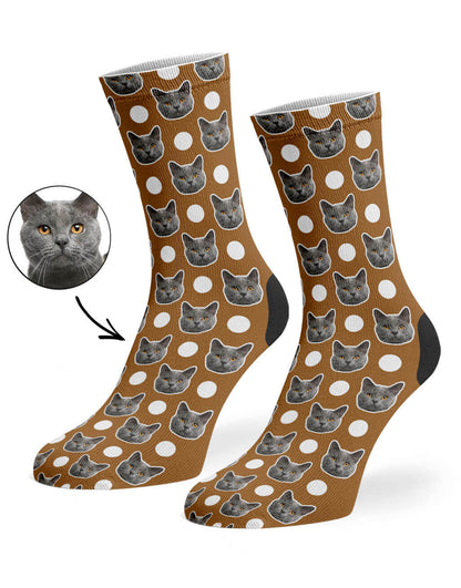Polka Cat Socks