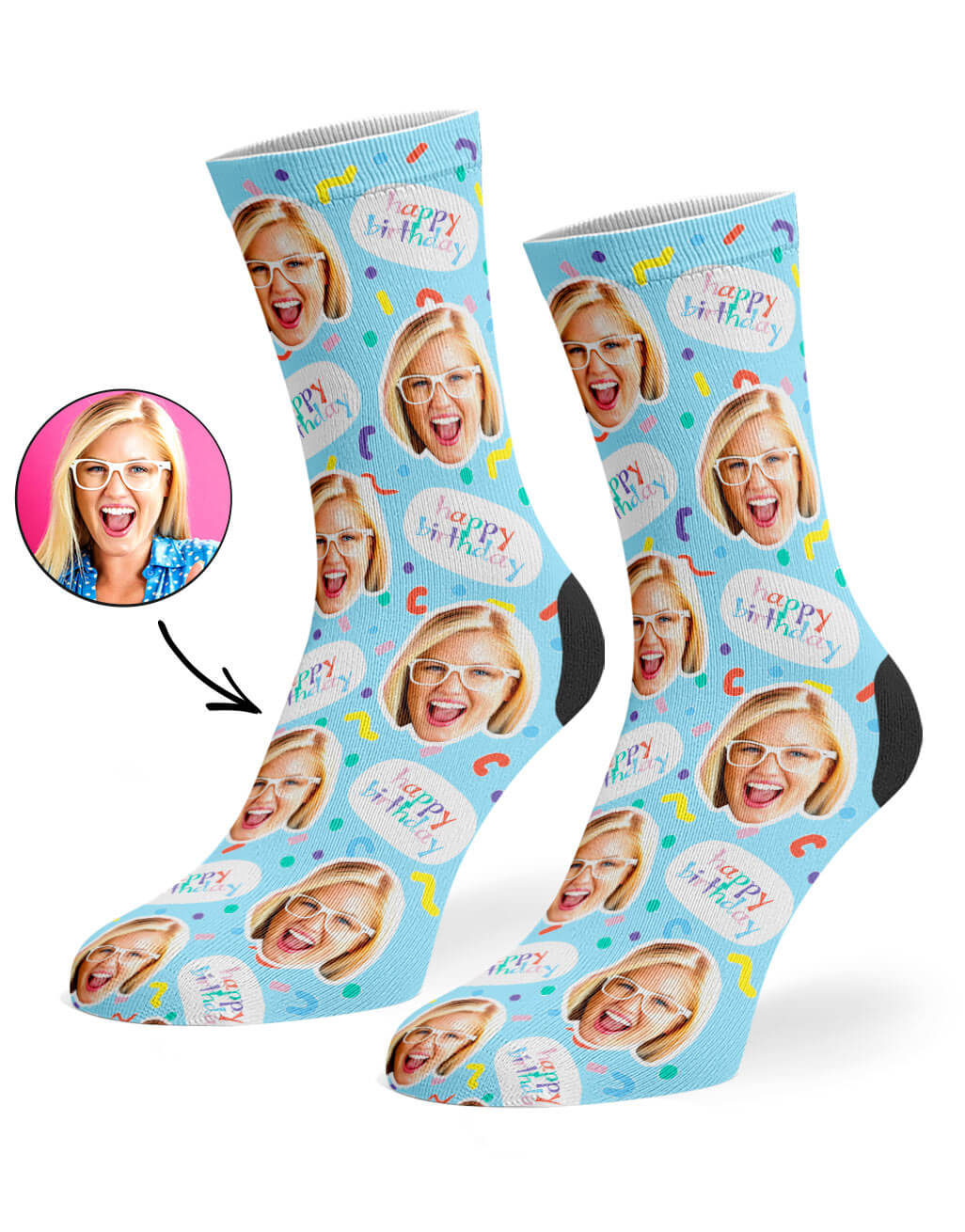 Birthday Squiggle Socks