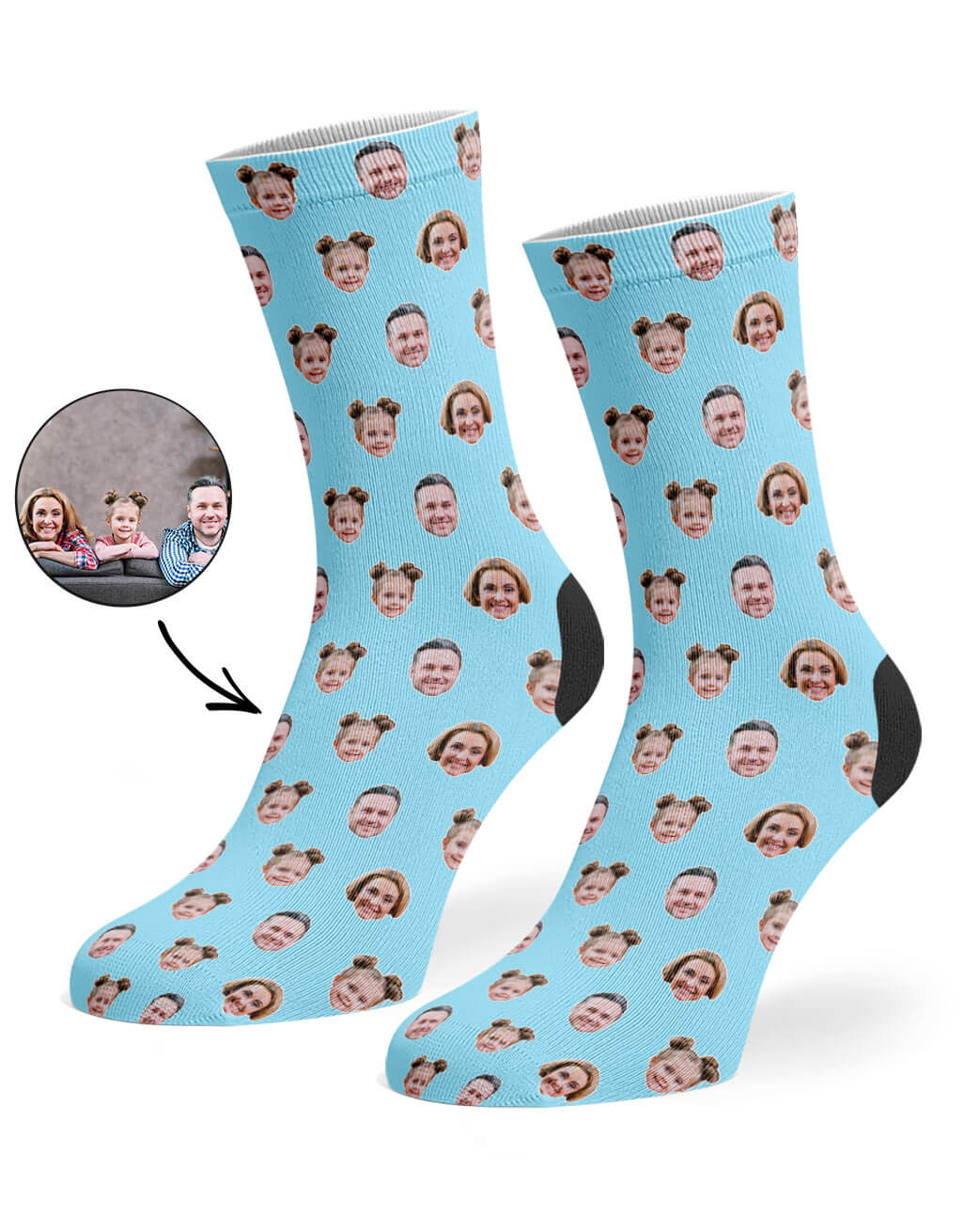 Family Face Pattern Socks