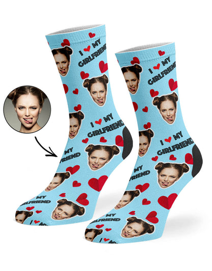 I Love My Girlfriend Socks
