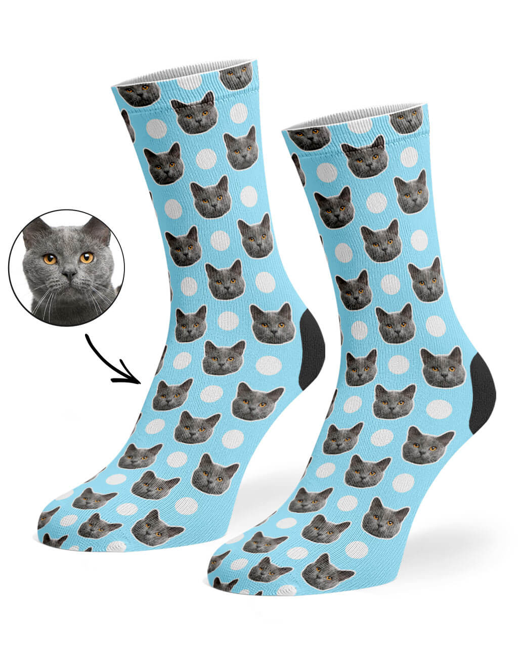 Polka Cat Socks