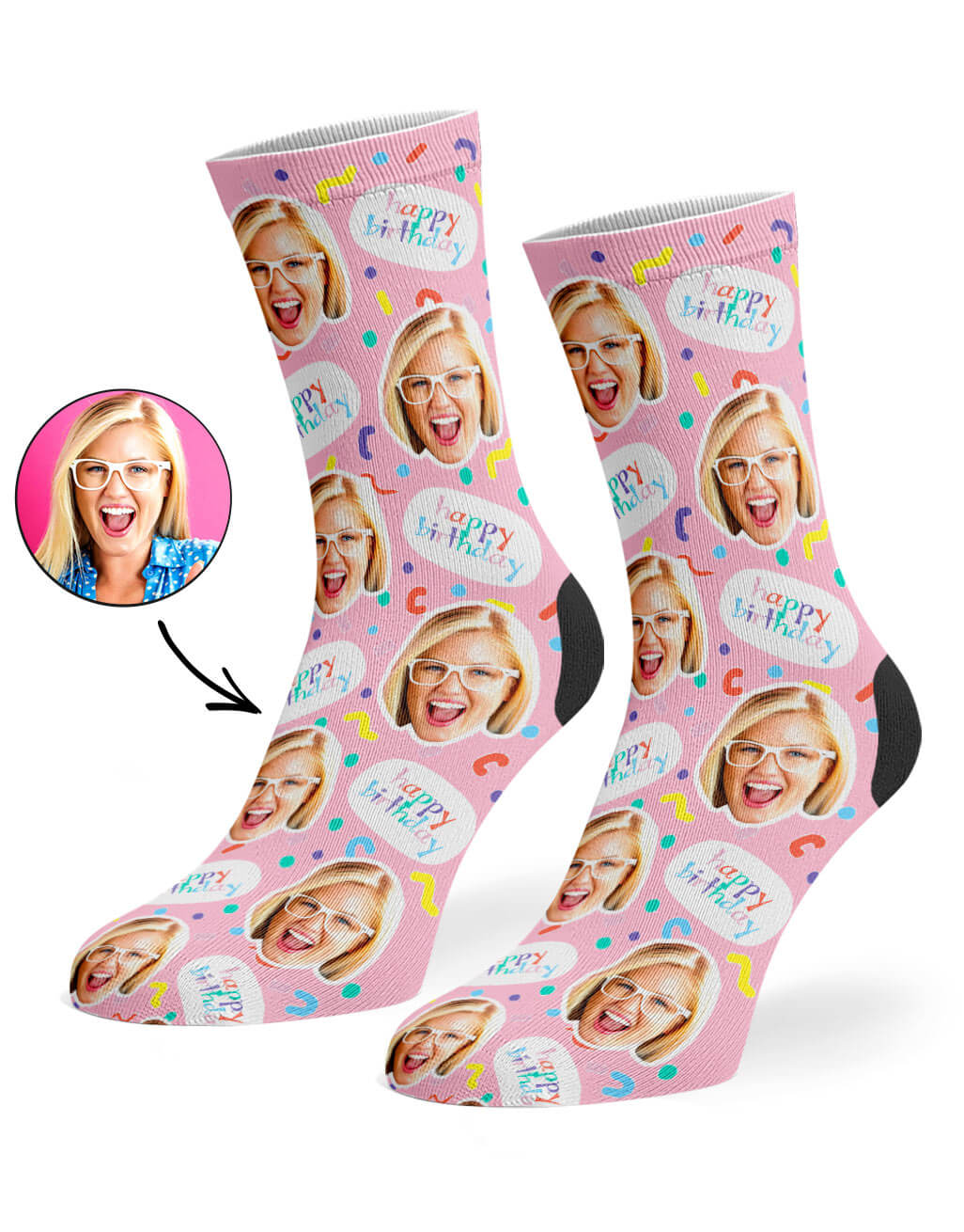 Birthday Squiggle Socks