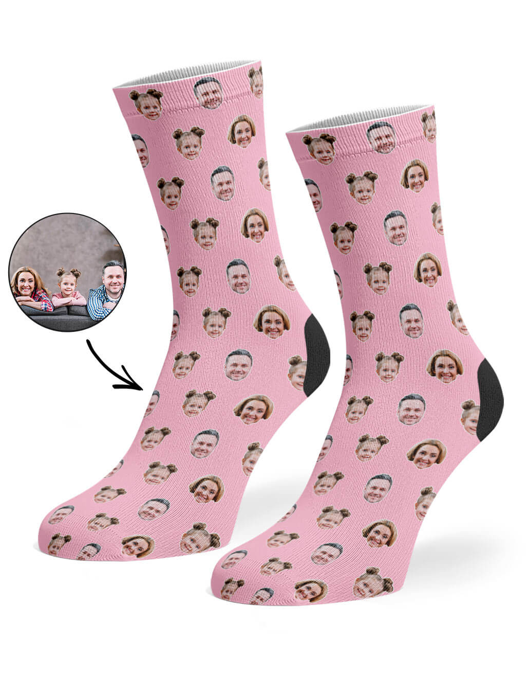 Family Face Pattern Socks