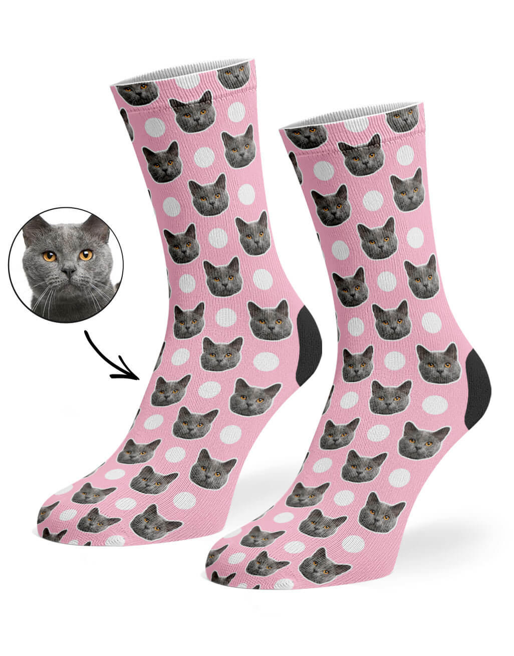 Polka Cat Socks