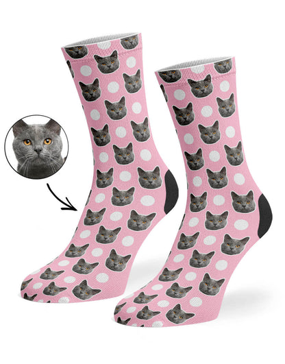 Polka Cat Socks