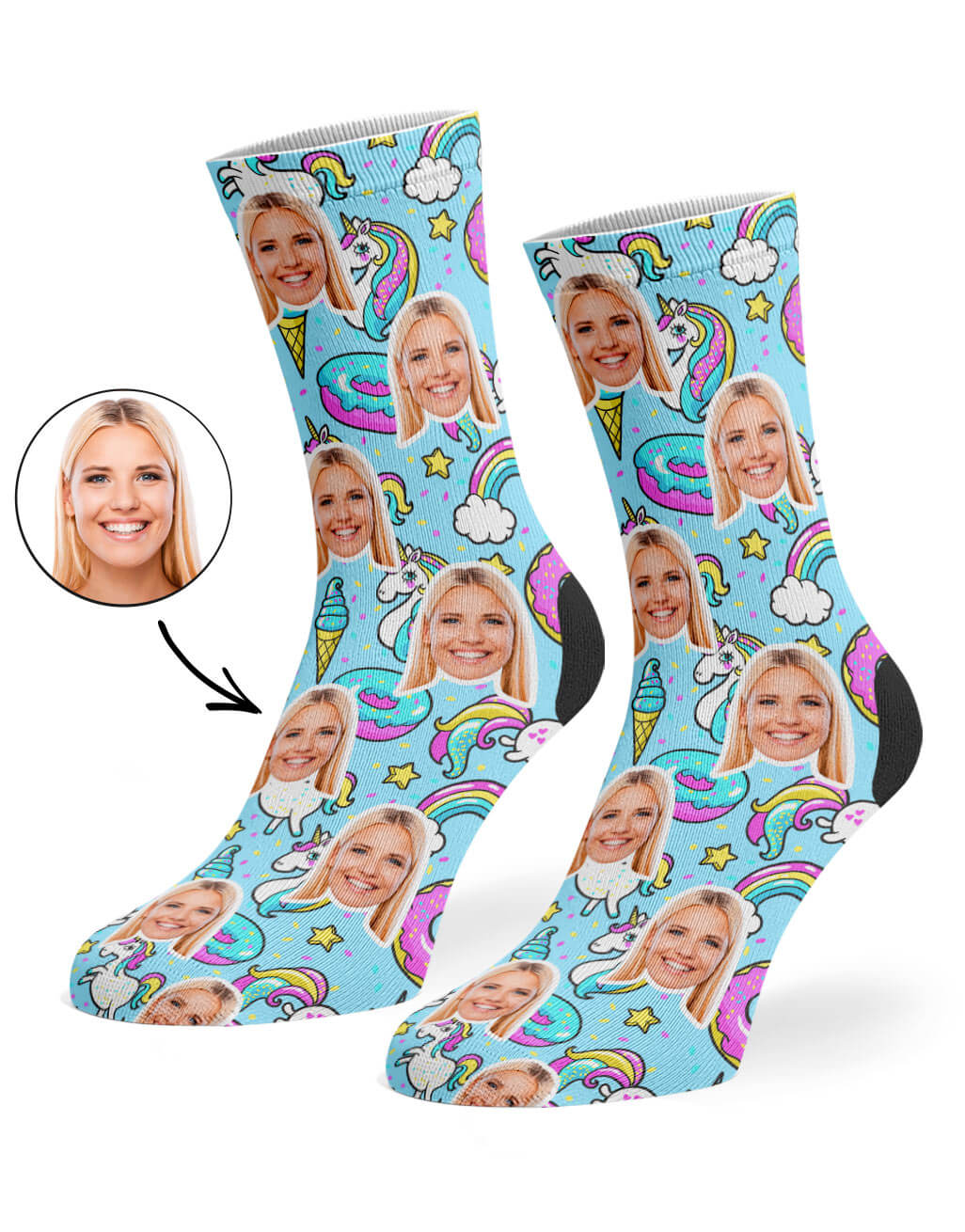 Unicorn & Donut Socks