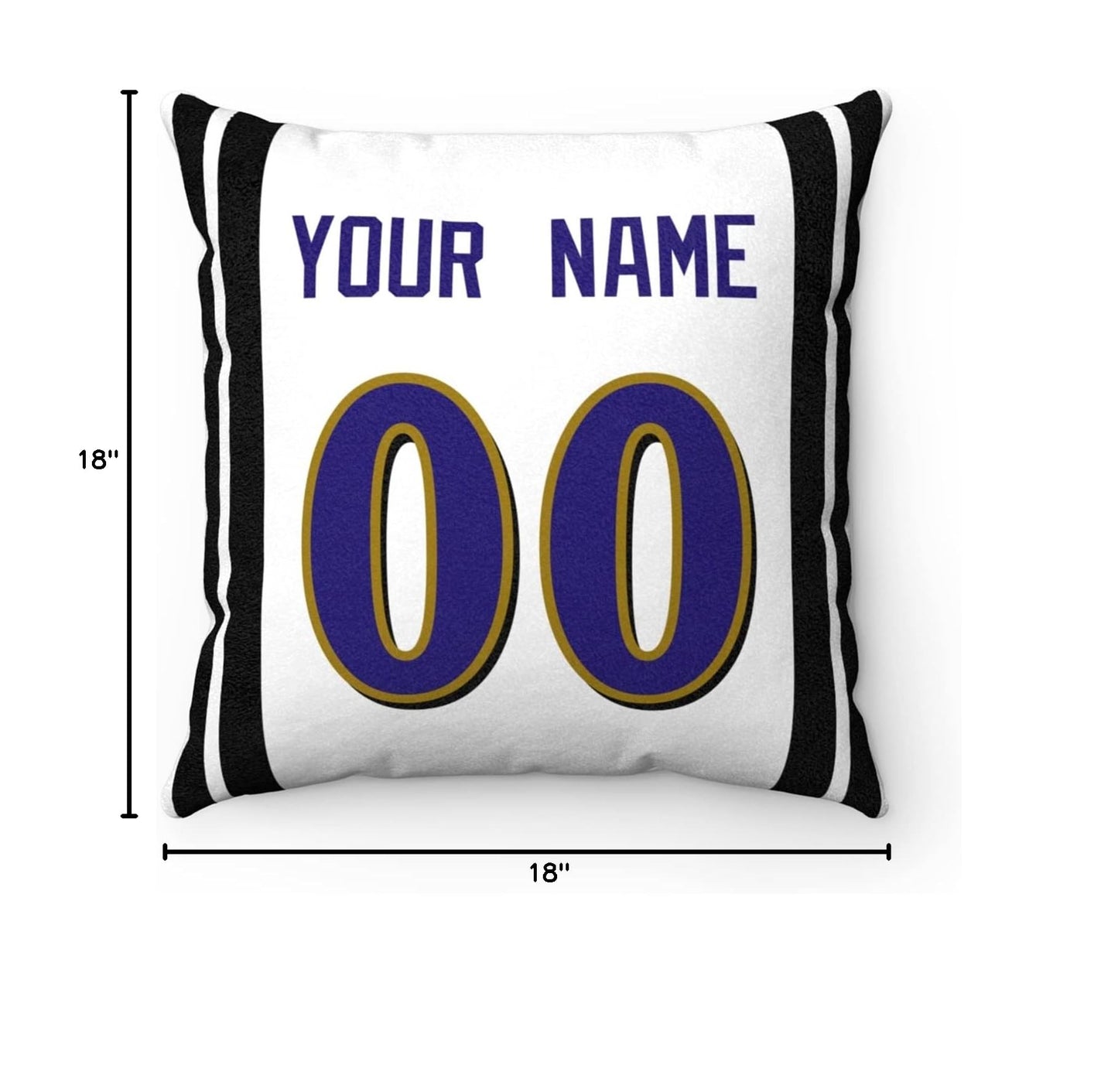 Throw Pillow Baltimore Custom Any Name and Number