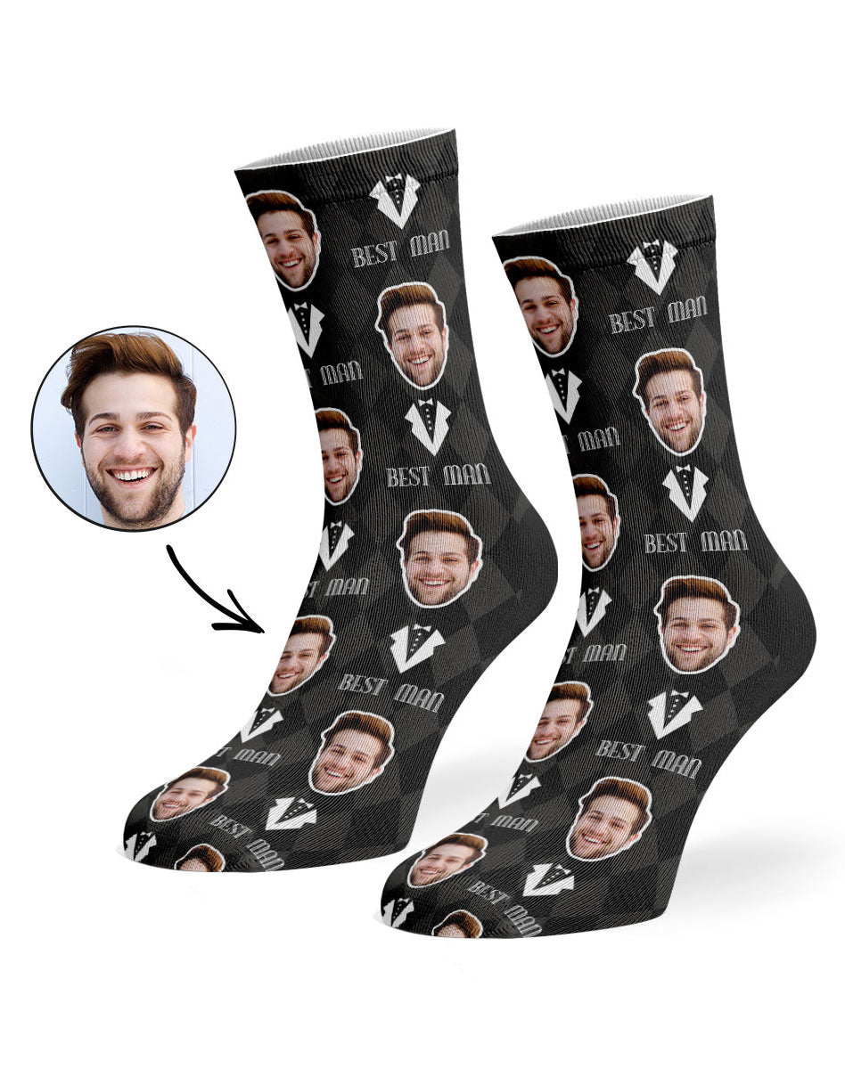 Best Man Face Socks