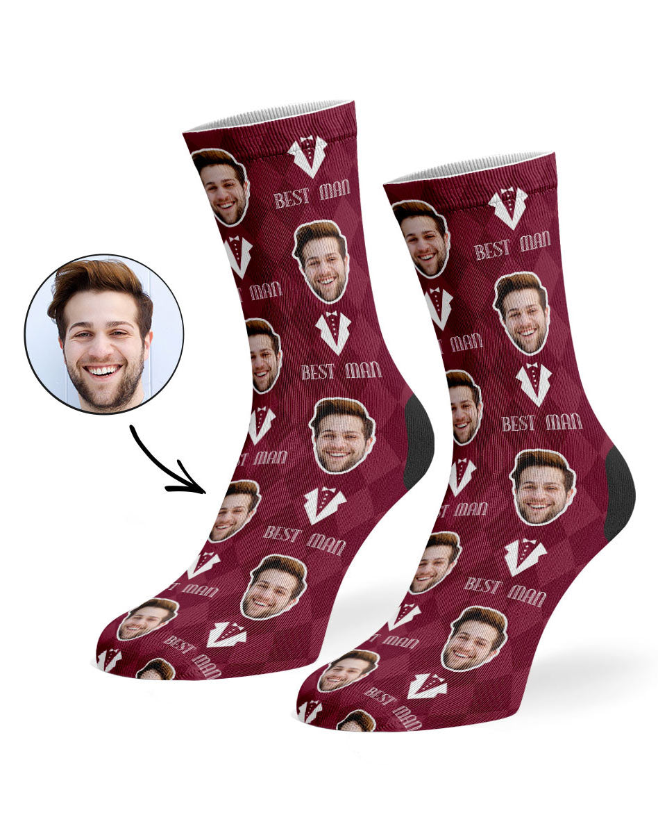 Best Man Face Socks