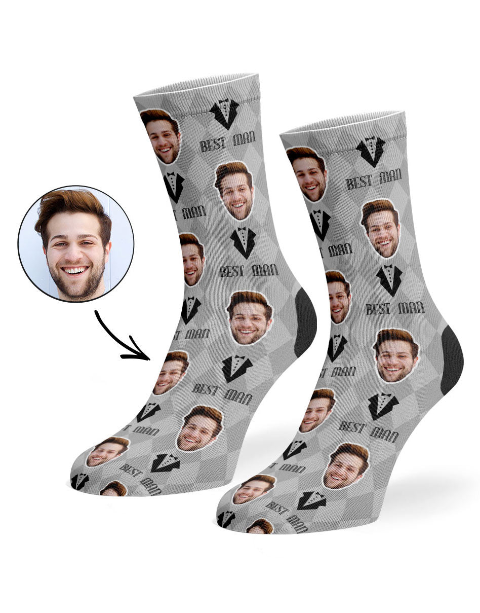 Best Man Face Socks