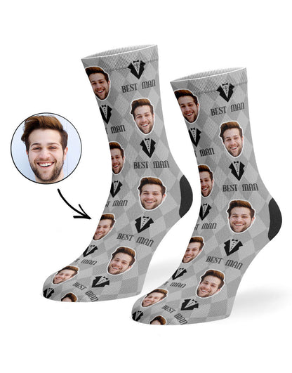 Best Man Face Socks