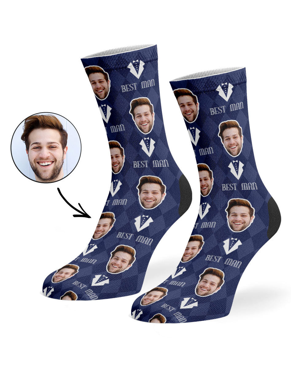 Best Man Face Socks