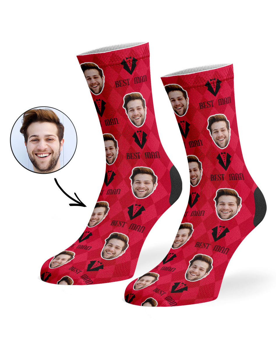 Best Man Face Socks
