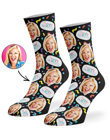 Birthday Squiggle Socks