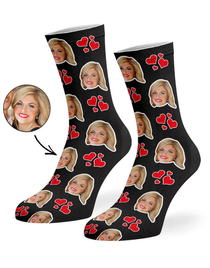 My Valentine Face Socks