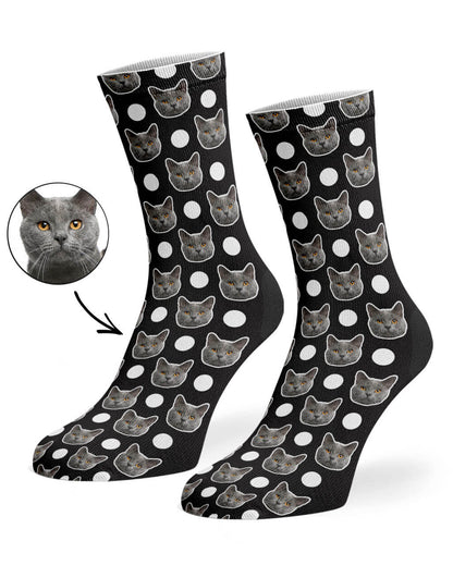 Polka Cat Socks