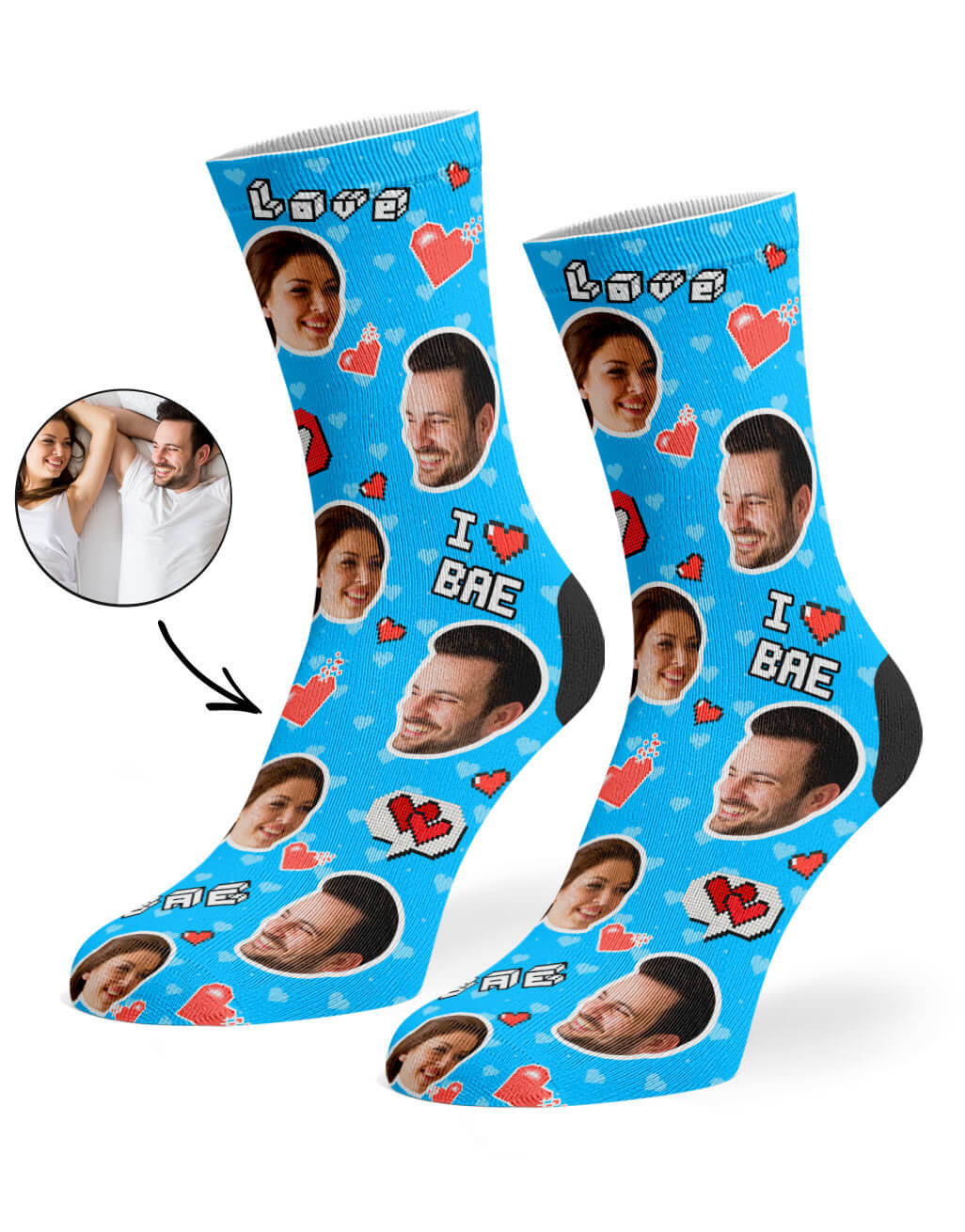 I Love Bae Socks