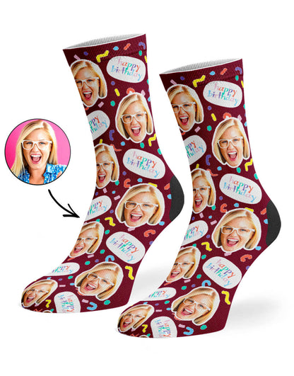 Birthday Squiggle Socks