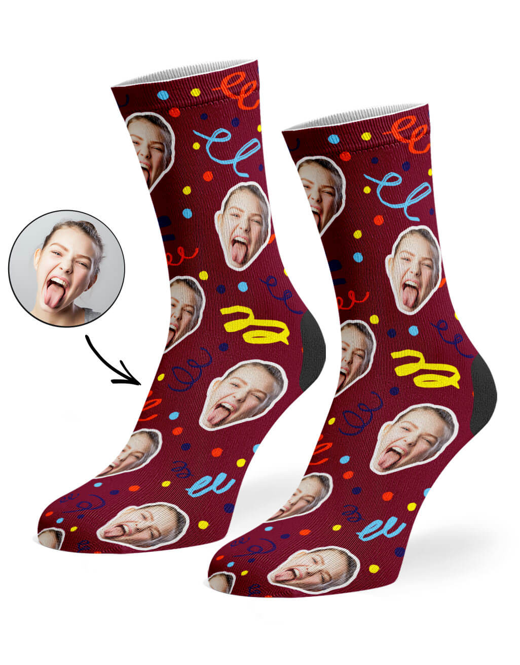 Happy Birthday Confetti Socks