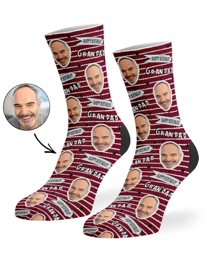 Happy Birthday Grandad Socks