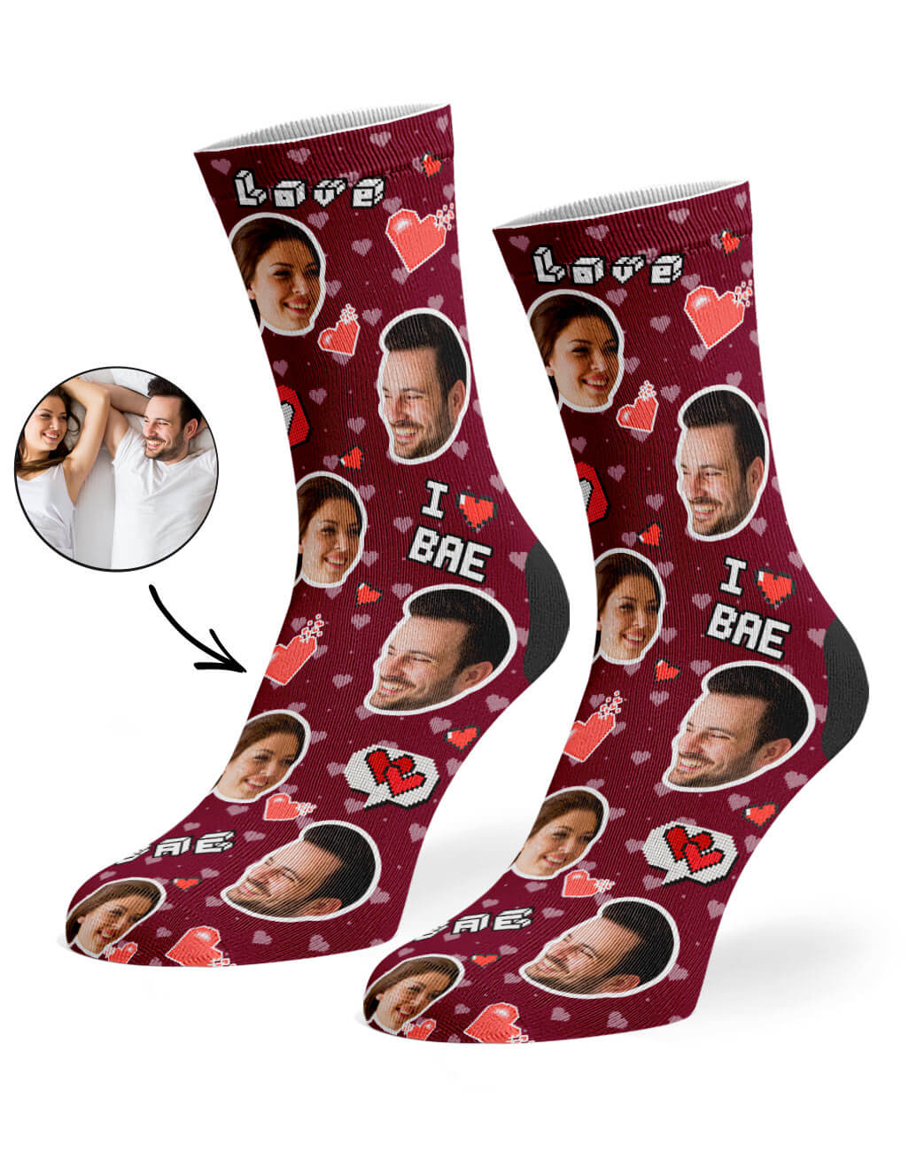 I Love Bae Socks
