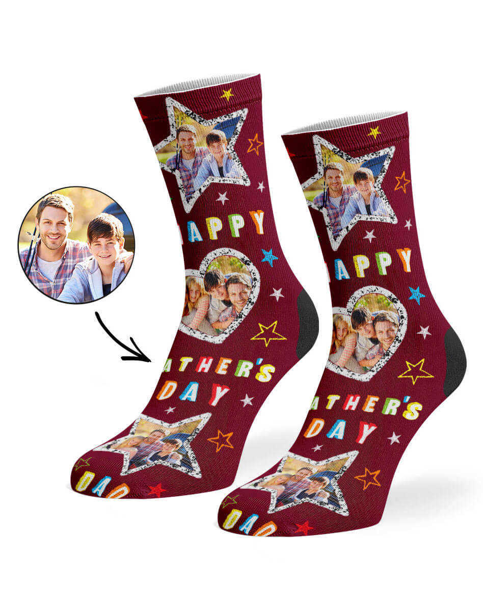 Father's Day Collage Socks