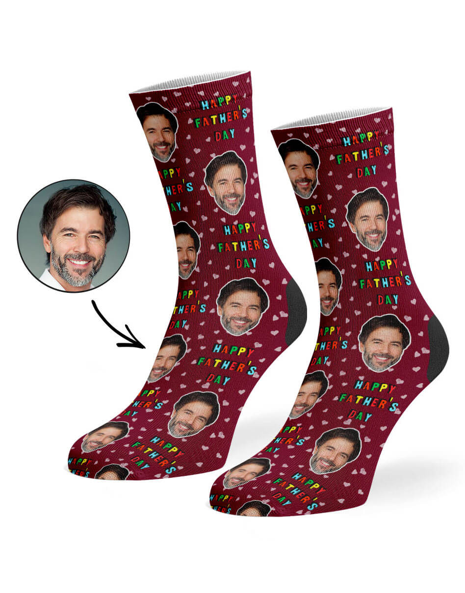 Happy Father's Day Face Socks