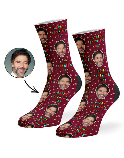 Happy Father's Day Face Socks