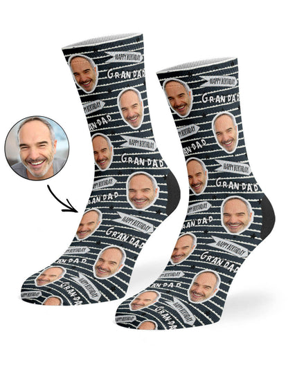 Happy Birthday Grandad Socks